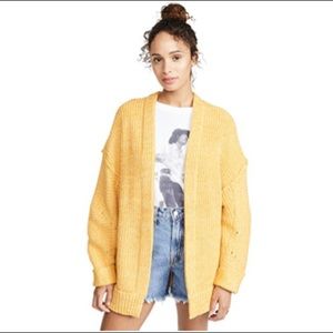 FREE PEOPLE High Hopes Cardigan NWT XS Marmalade